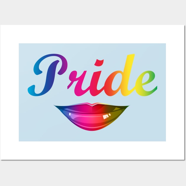 LGBT Pride rainbow color Wall Art by aleo